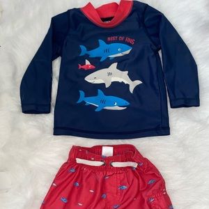 super cute baby boy swim set 9M